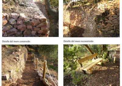 Proyecto de restauración medioambiental. Avenida Barceló. Vilafames. (Castelló)